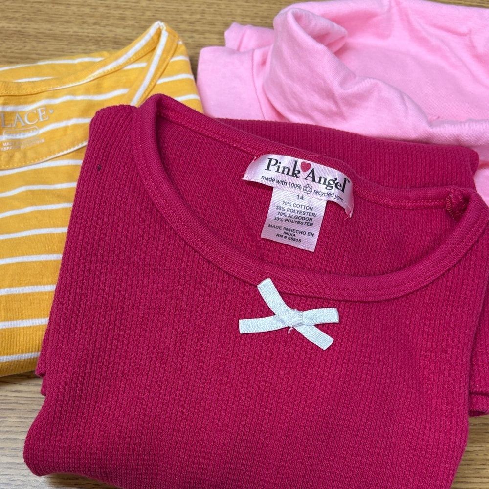 Girls Lot of Three Long Sleeve Tees